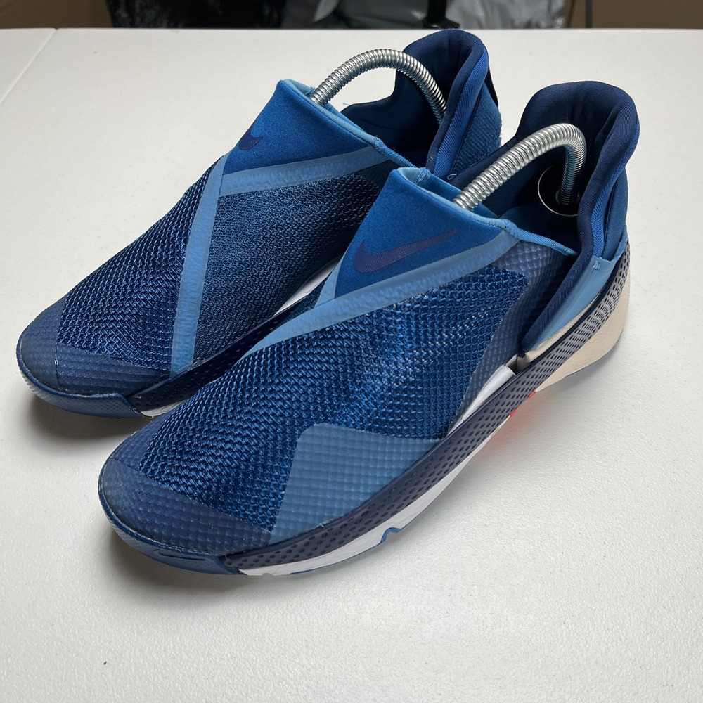 Nike Go FlyEase Sneakers Mens US Size 8 Court Blue White Athletic CW5883-400